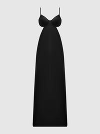 Brigeta Satin Mono Wire Long Gown