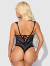 Harper See Through Embroidery Mesh Teddy