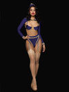 Flying High Pilot Bra Top, High Waist Panty & Hat Set Costume