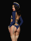 Flying High Pilot Bra Top, High Waist Panty & Hat Set Costume