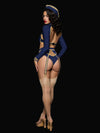 Flying High Pilot Bra Top, High Waist Panty & Hat Set Costume