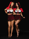 Lil Red Bustier, Skirt & Hood Set Costume