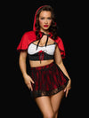 Lil Red Bustier, Skirt & Hood Set Costume