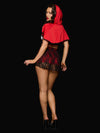 Lil Red Bustier, Skirt & Hood Set Costume