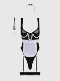 Maid Teddy, Apron, Headpiece & Duster Costume