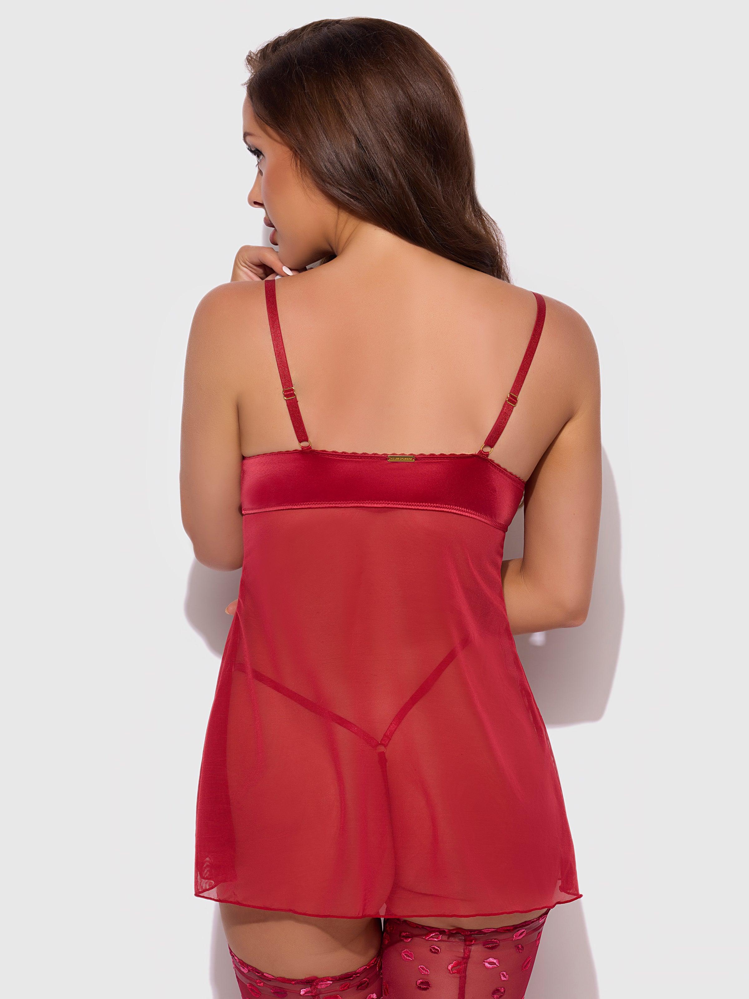 House of Desire Angelina Babydoll Kiss Embroidery