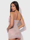 Presley Shine Mesh & Rhinestone Chemise & G-String Set