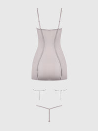 Presley Shine Mesh & Rhinestone Chemise & G-String Set