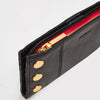Hammitt 110 North Wallet Black/Brushed Gold Red Zip-Rebel Romance