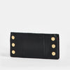 Hammitt 110 North Wallet Black/Brushed Gold Red Zip-Rebel Romance