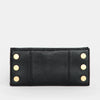 Hammitt 110 North Wallet Black/Brushed Gold Red Zip-Rebel Romance