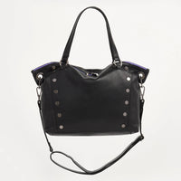 Hammitt Daniel Lrg Leather Tote Bag Birthday Brite/Gunmetal Purple Zip-Rebel Romance