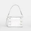 Hammitt Montana Leather Clutch Sml Handbag Sidewalk Silver/Brushed Silver-Rebel Romance
