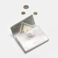 Hammitt Montana Pocket Wallet Sidewalk Silver/Brushed Silver-Rebel Romance