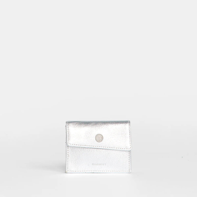 Hammitt Montana Pocket Wallet Sidewalk Silver/Brushed Silver-Rebel Romance