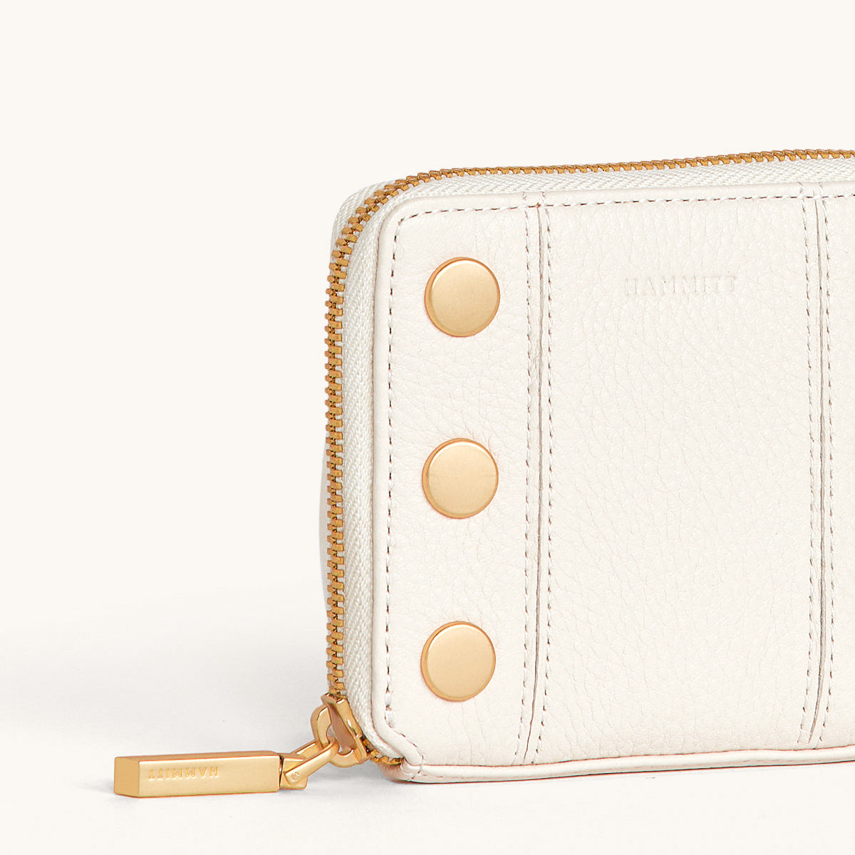 HAMMITT 5 North Wallet Calla Lily White/Brushed Gold