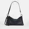 Hammitt Kyle Leather Shoulder Handbag Black/Gunmetal-Rebel Romance