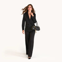 HAMMITT Meredith Sml Leather Satchel Black/Brushed Gold