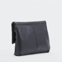 VIP Lrg Oversized Crossbody Clutch Black/Gunmetal-Rebel Romance