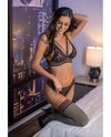 Kixies Waterfall Bralette Bra Black-Rebel Romance