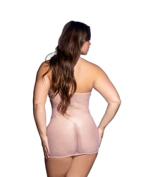 Mirage Rhinestone Fishnet Chemise