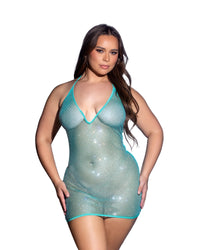 Mirage Rhinestone Fishnet Chemise