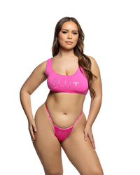 Sporty Scoop Neck Crop Set