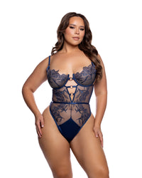 Queen Astral Allure Teddy Navy/Rose Gold