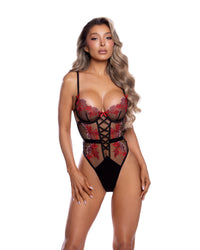 Vie En Rose Teddy Hot Pink/Black
