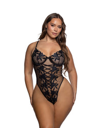 Queen Satin Lily Teddy Black