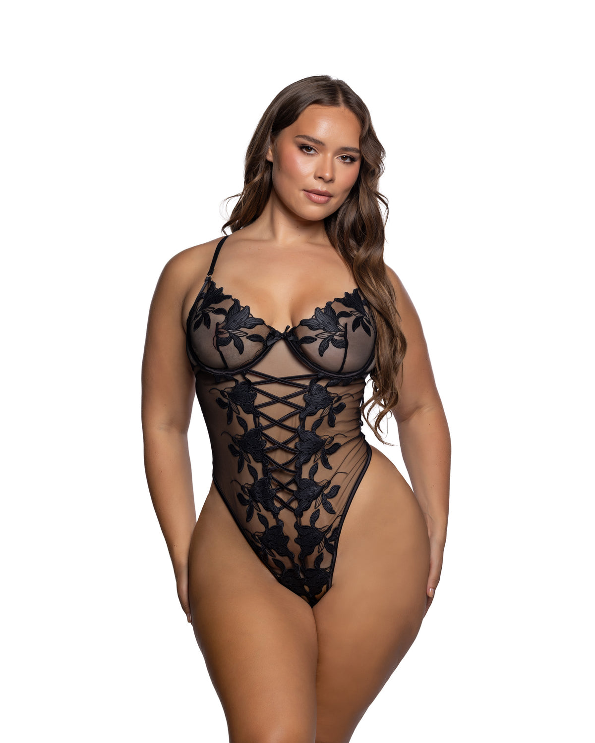 Queen Satin Lily Teddy Black