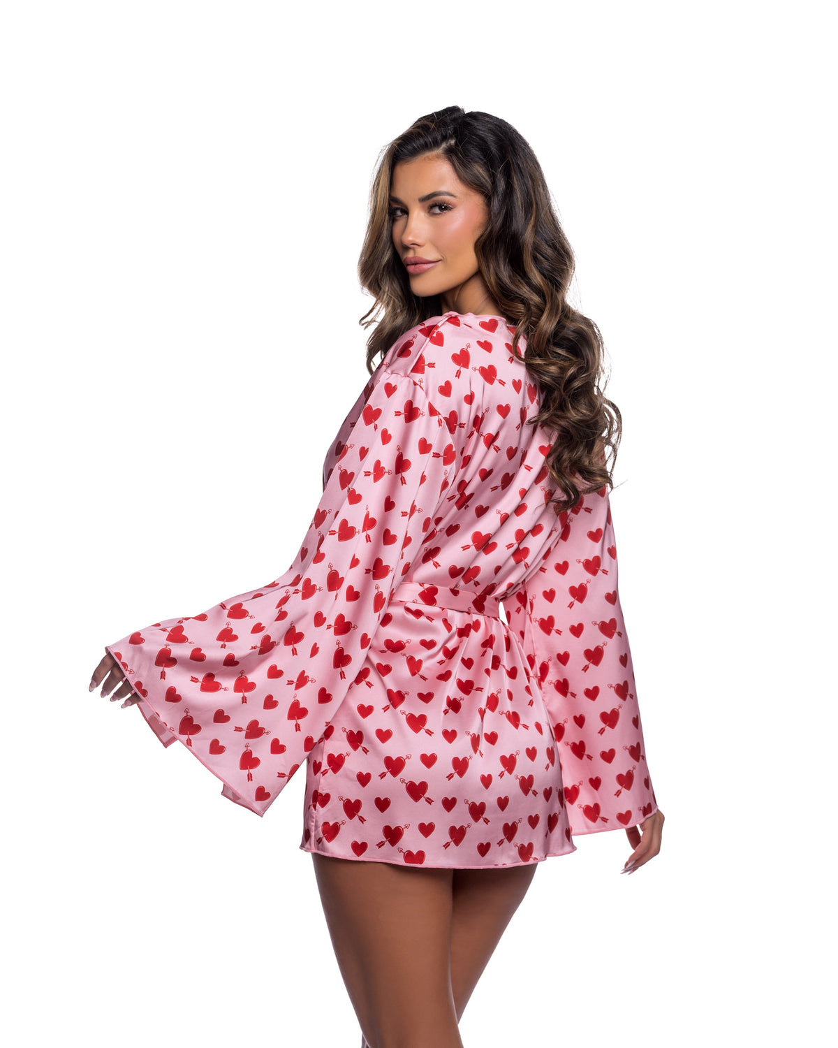 Cupid Heart Robe Pink/Red