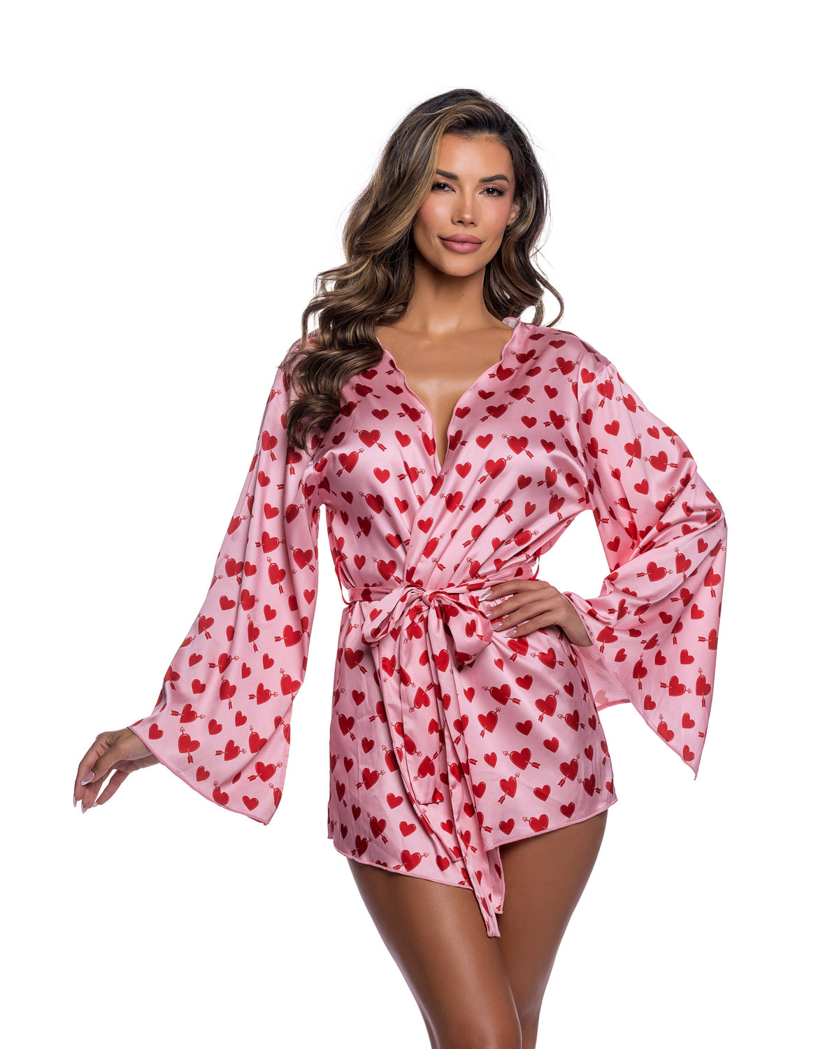 Queen Cupid Heart Robe Pink/Red
