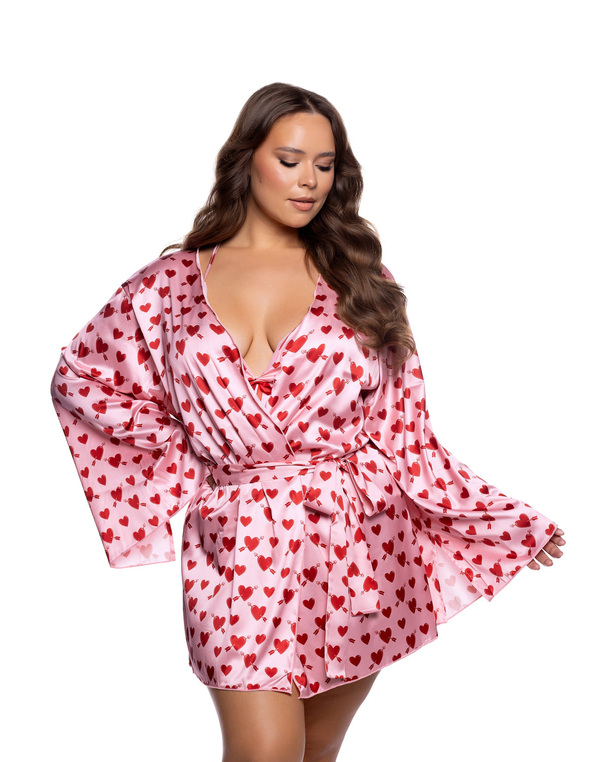 Queen Cupid Heart Robe Pink/Red