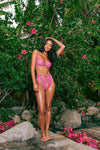 Roma Confidential Bubblegum Heart Bra Set Pink