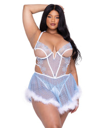 Snow Queen Babydoll Snowflakes Sequins