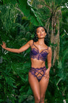 Roma Confidential Sugar Plum Bra Set Eyelash Lace Purple Plus Size-Rebel Romance