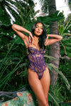 Roma Confidential Sugar Plum Teddy Eyelash Lace Purple Plus Size-Rebel Romance