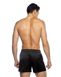 Mens Champion Boxer Stretch Satin Black