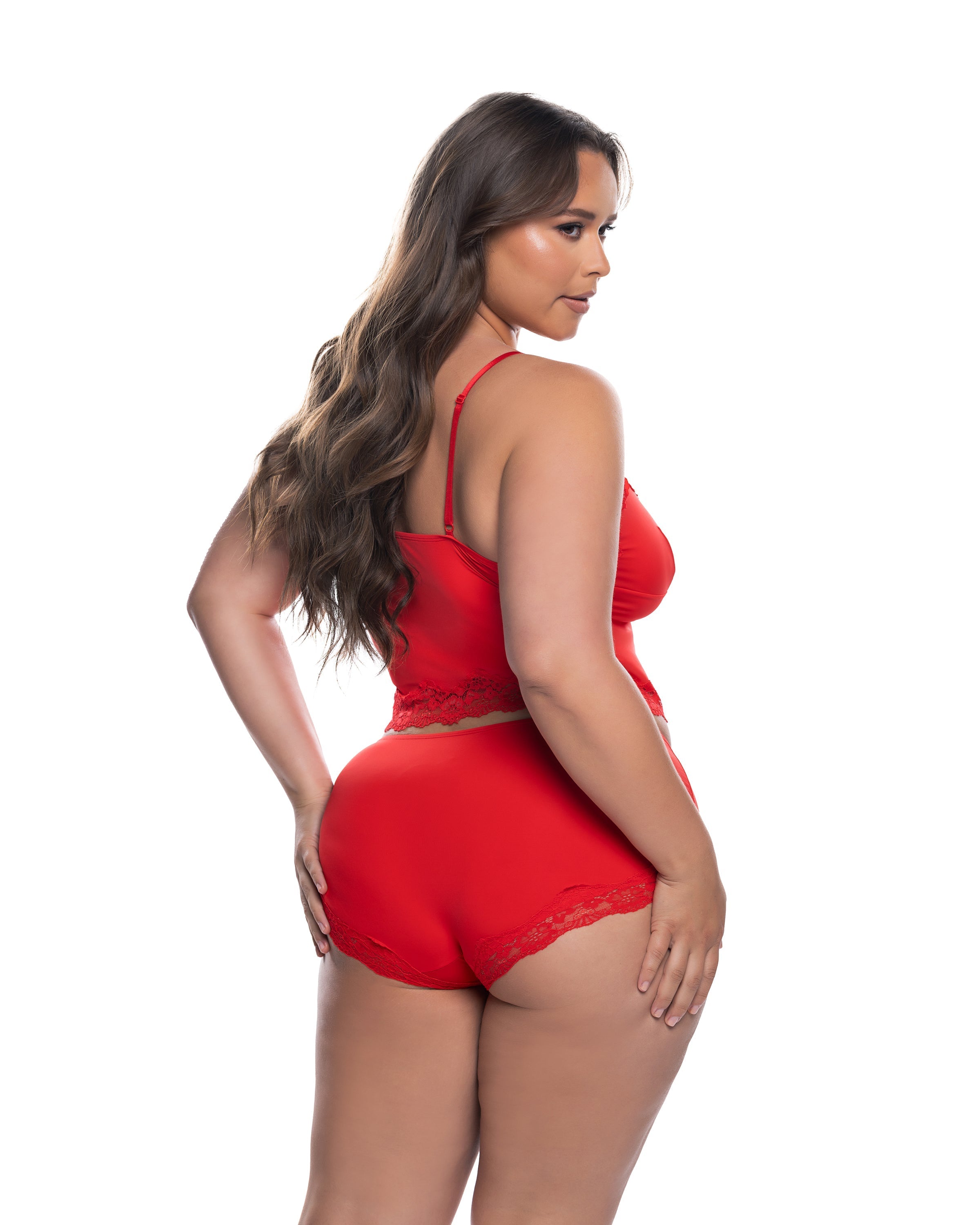 Essentials Set Cami Modal Knit Red