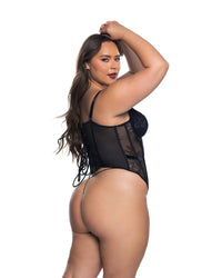 Essentials Lace Corset Black