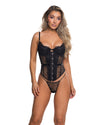 Essentials Lace Corset Black