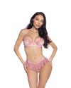 Peek-A-Boo Bliss Bra Set Pink