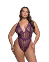 Lace Unhook Me Teddy Purple