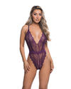 Lace Unhook Me Teddy Purple