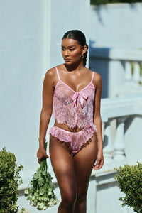 Lace Essentials Cami 2-Piece Set Pink