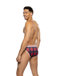 Naughty & Nice Briefs Modal Knit Plaid
