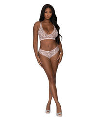 Magic Silk Seabreeze Strappy Back Cami and Short Bra Set Blush