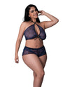 Magic Silk Queen Hazy Dayz Butterfly Blacklight Reflective Top Short 2 pc Set