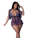 Magic Silk Queen Hazy Dayz Gummy Bears Blacklight Redraft Top Thong Dress Set